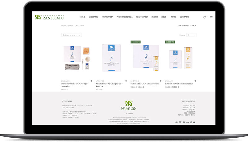 laboratorio zanellato, entiria spa, creazione siti internet verona