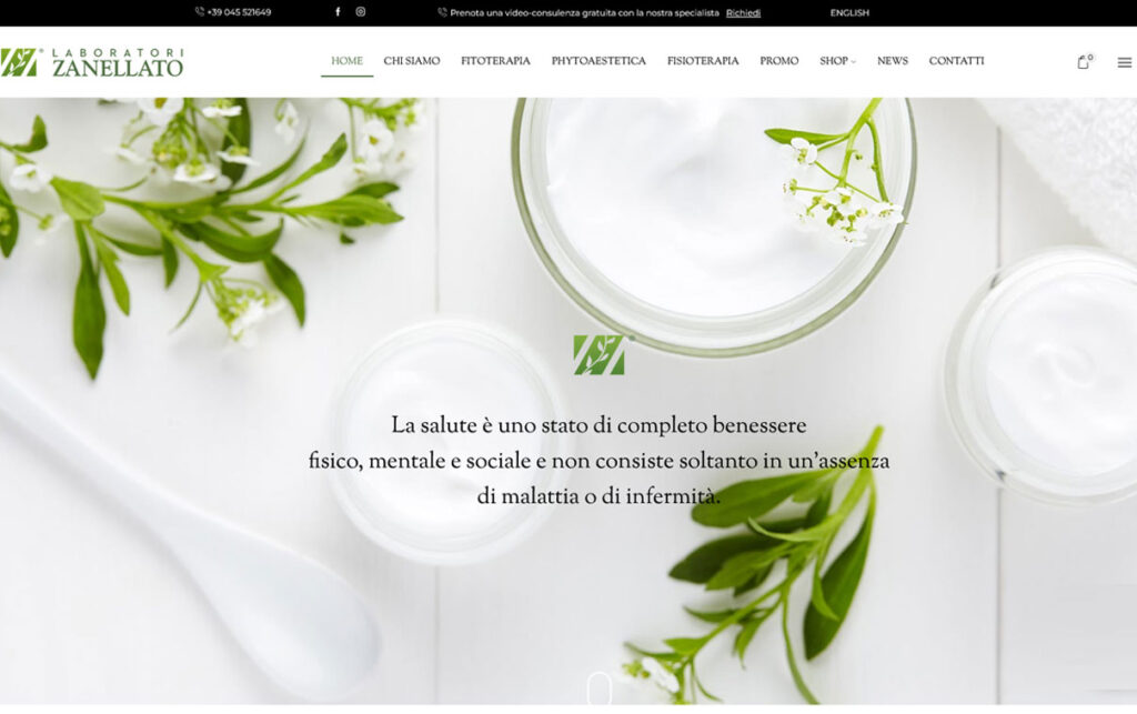 Laboratori Zanellato, entiria spa, creazione siti internet verona