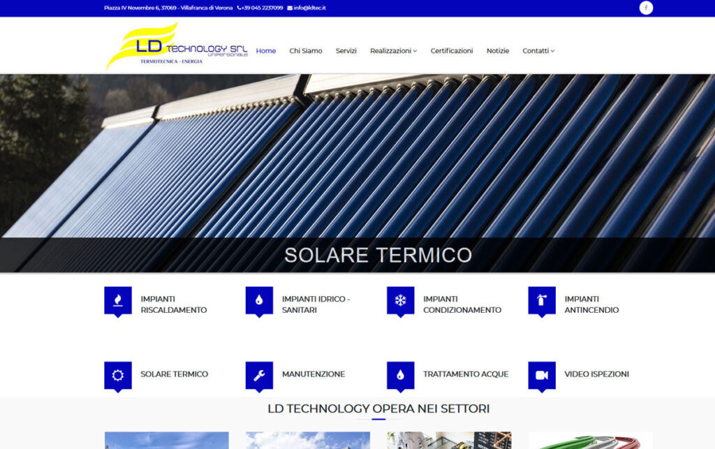 LD TECHNOLOGY SRL, entiria spa, creazione siti internet verona