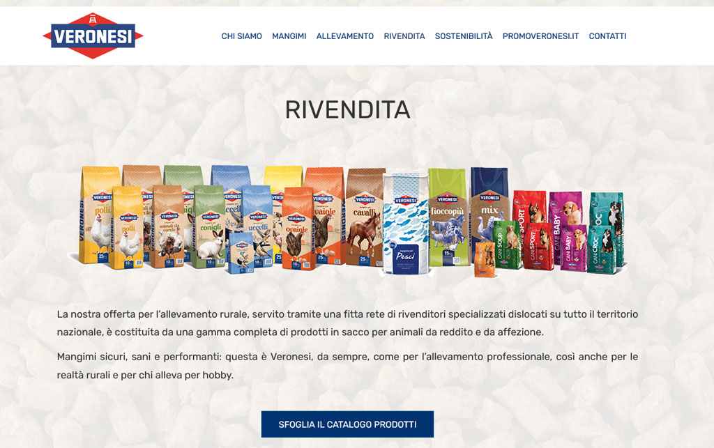 Sito Veronesi: prodotti servizi e storia a portata di click Sito Veronesi: prodotti servizi e storia a portata di click