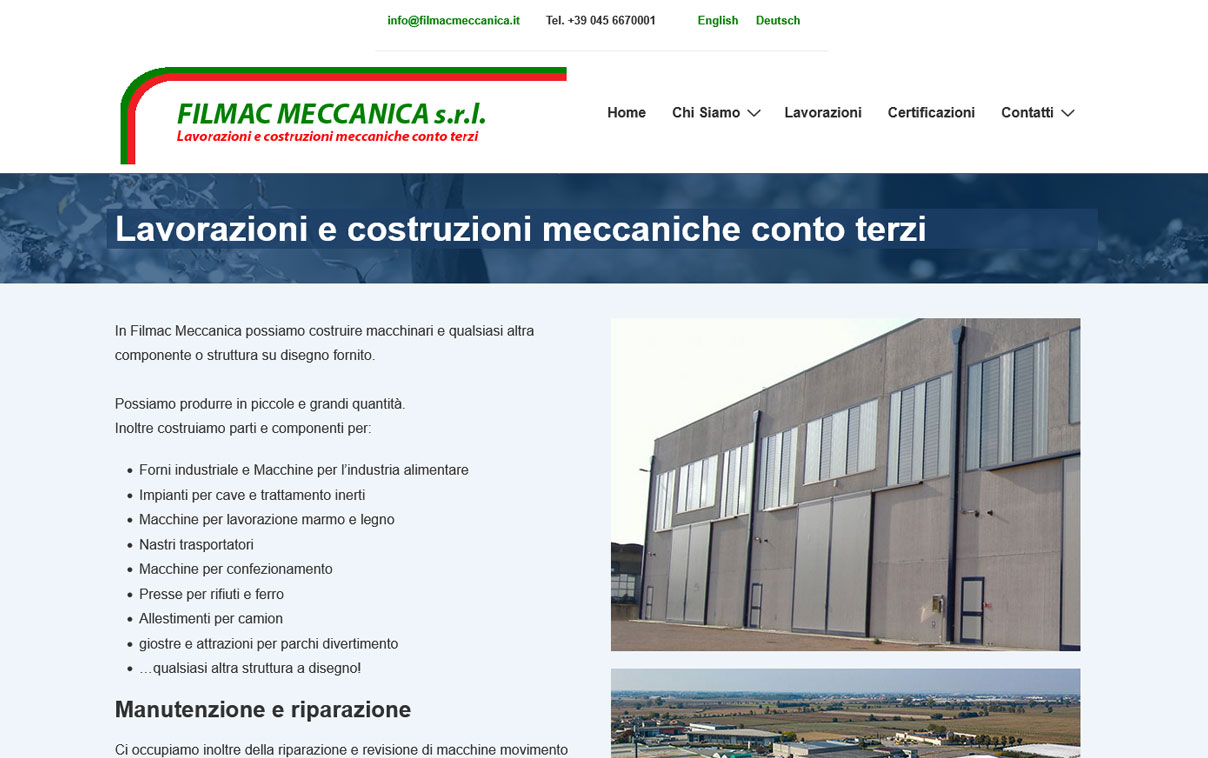 Filmac Lavorazioni e costruzioni meccaniche conto terzi Filmac Lavorazioni e costruzioni meccaniche conto terzi