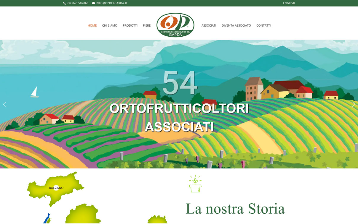 OP del Garda è una Organizzazione di Produttori ortofrutticoli che nasce nel 2004