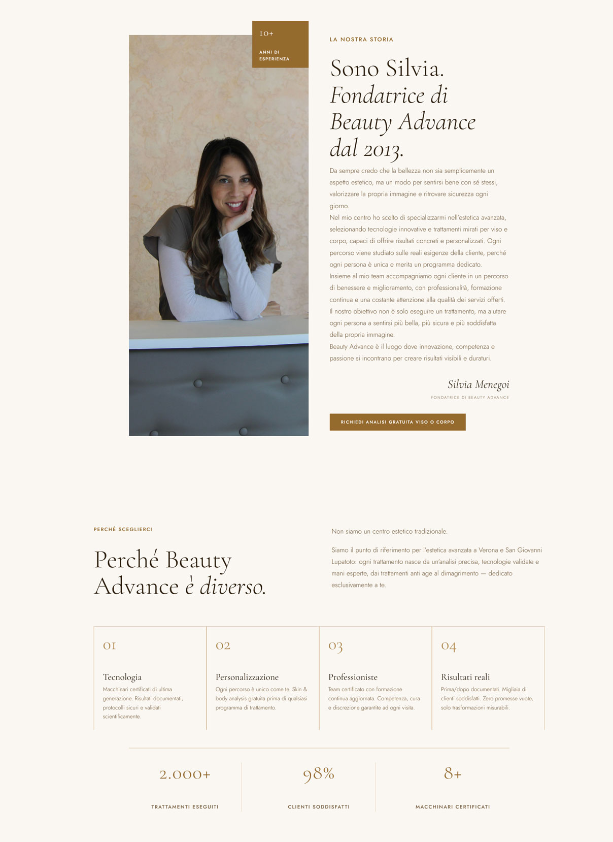 Realizzazione sito web per Beauty Advance: da Instagram a nuovi clienti