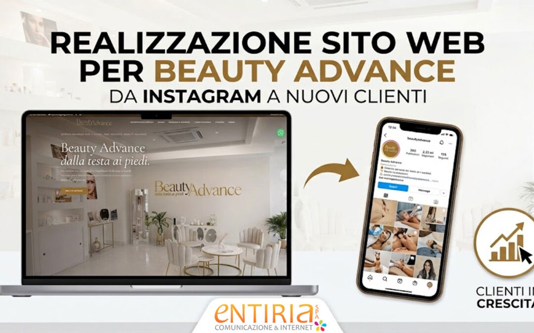 Realizzazione sito web per Beauty Advance: da Instagram a nuovi clienti