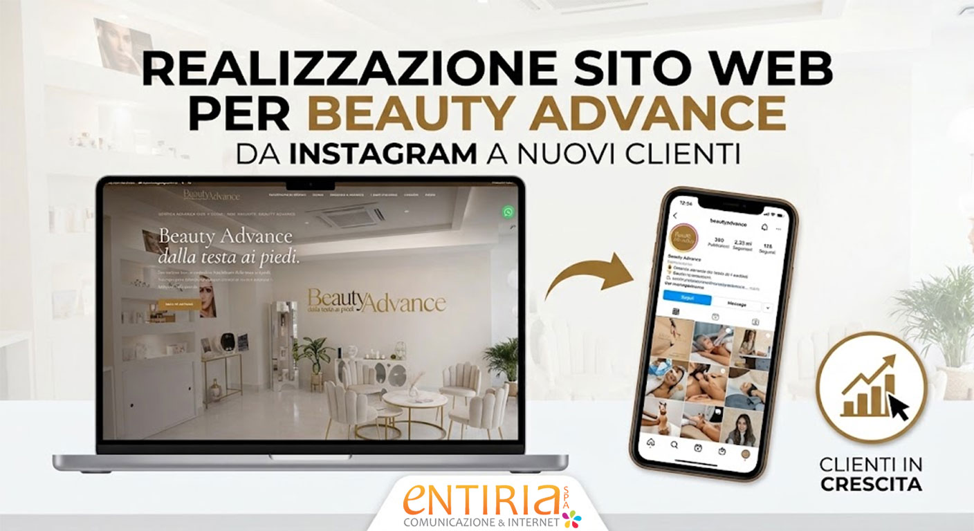 Realizzazione sito web per Beauty Advance: da Instagram a nuovi clienti Realizzazione sito web per Beauty Advance: da Instagram a nuovi clienti